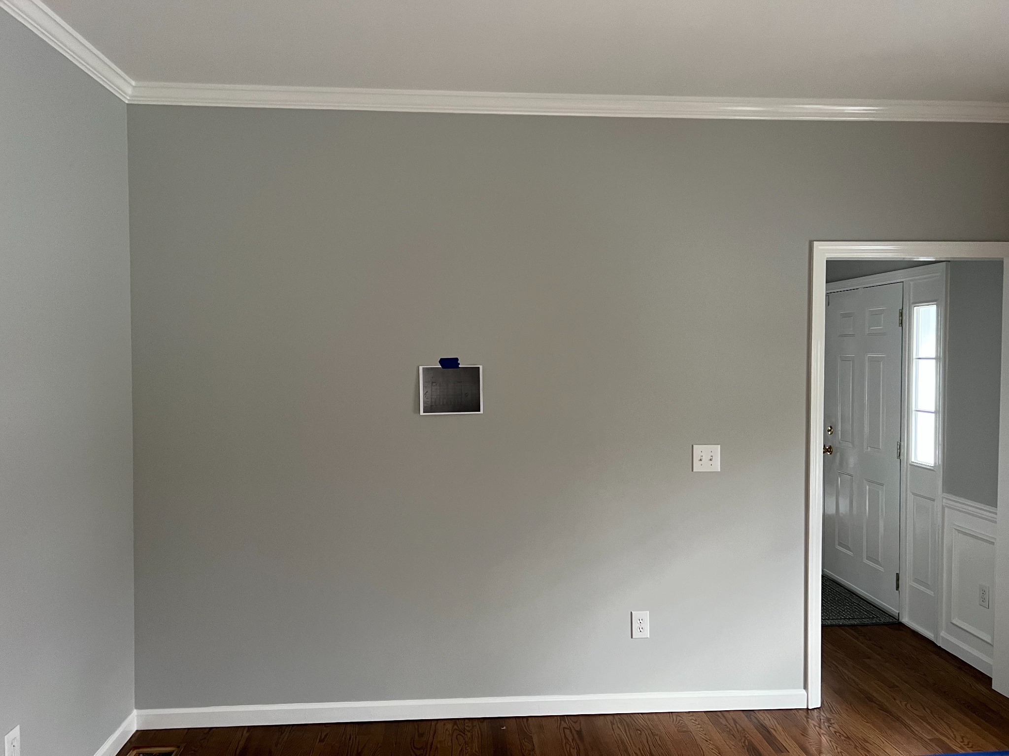 Existing wall before installation